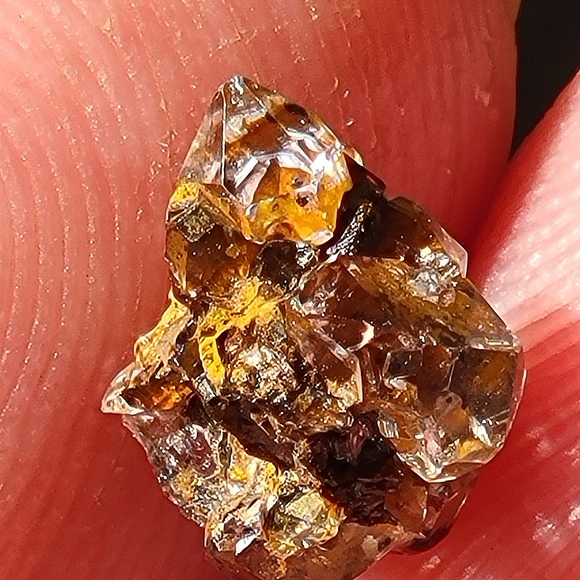 1.55ctw Rare Herkimer Diamond Crystal Cluster Mineral Specimen Rough - Picture 3 of 9
